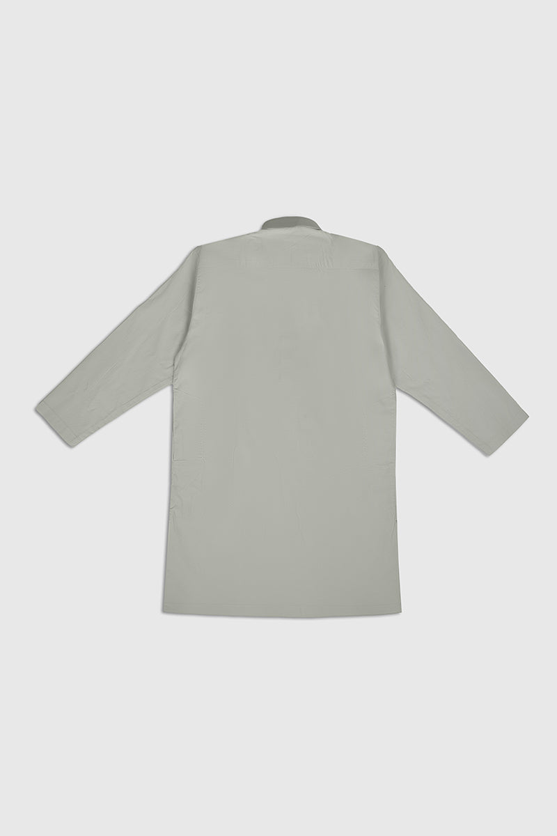 Muraqsh Ready To Wear Solids Cotton Boys Bosky White Kurta Trouser MUR-BWSCK - Summer Collection