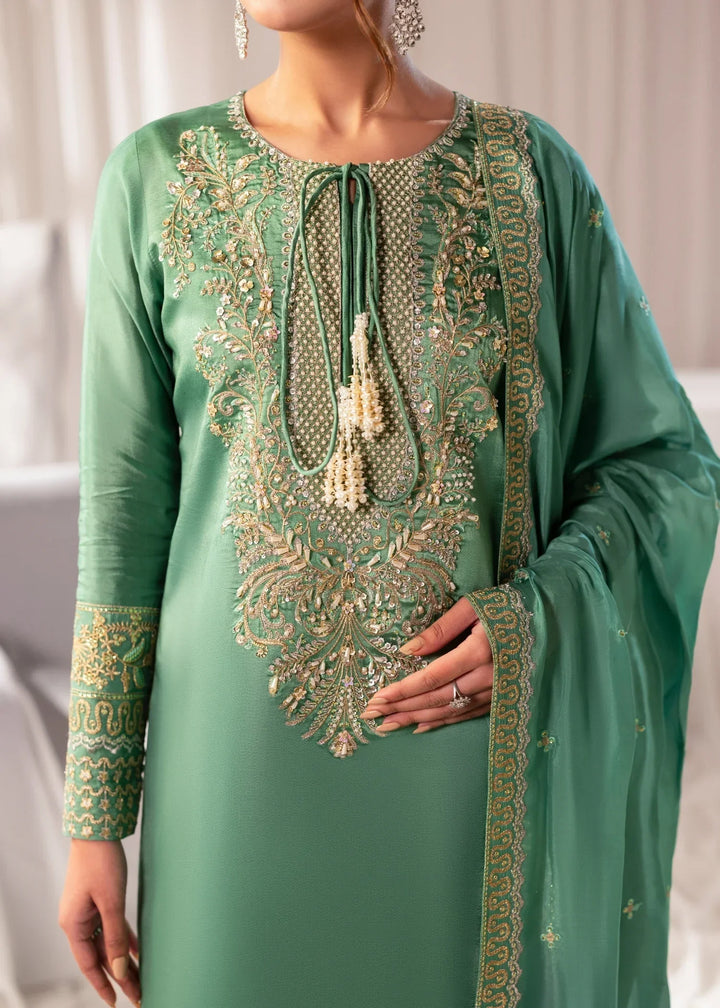 Celeste by Jamni RTW Embroidered Sheesha Silk 3 Piece Suit MEADOW Festive Collection