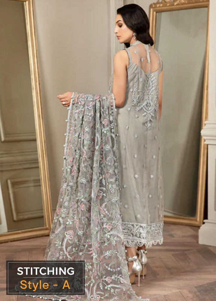 Mehroze By Zarif Embroidered  Suits Unstitched 3 Piece ZMF 01 GRACE - Luxury Collection