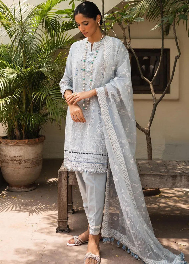 Muzlin By Sana Safinaz Embroidered Lawn Suits Unstitched 3 Piece SS23MZ 7A - Summer Collection