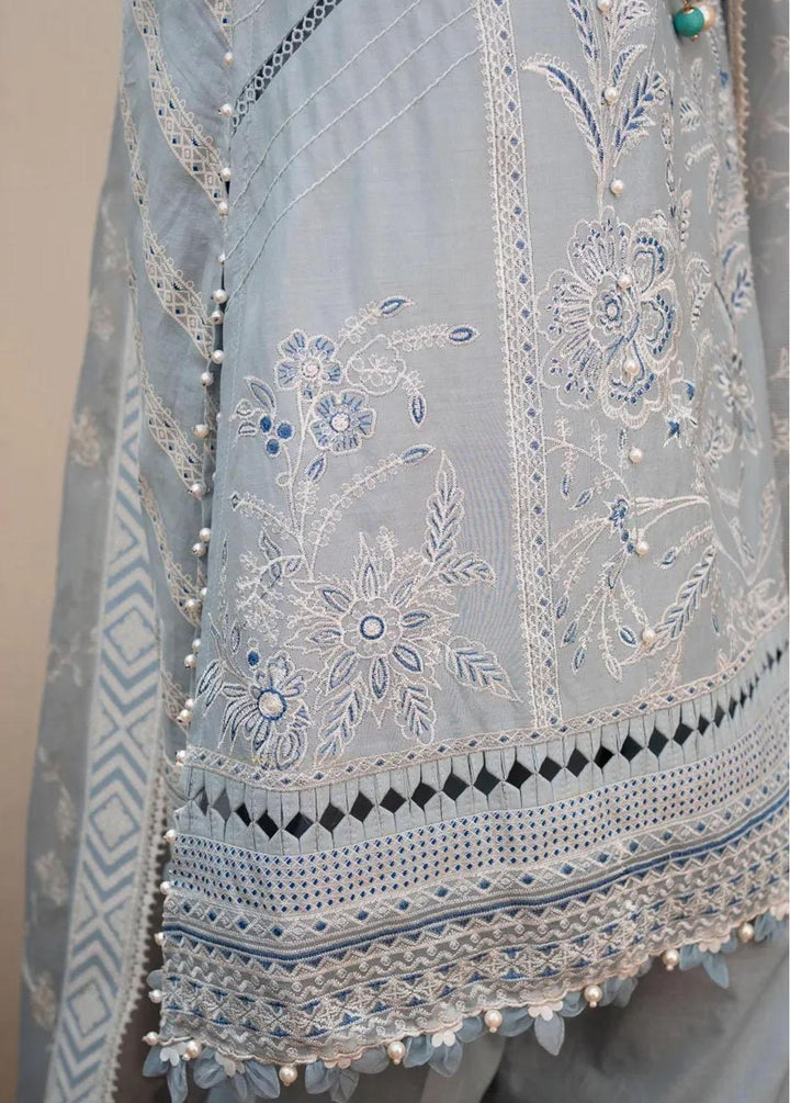 Muzlin By Sana Safinaz Embroidered Lawn Suits Unstitched 3 Piece SS23MZ 7A - Summer Collection