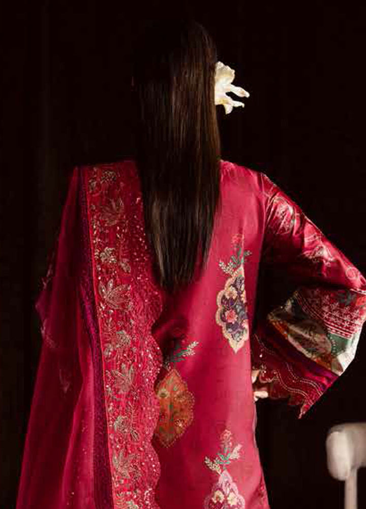 The Silk by Nureh Embroidered Silk Suits Unstitched 3 Piece NU25SU S-28 - Festive Collection