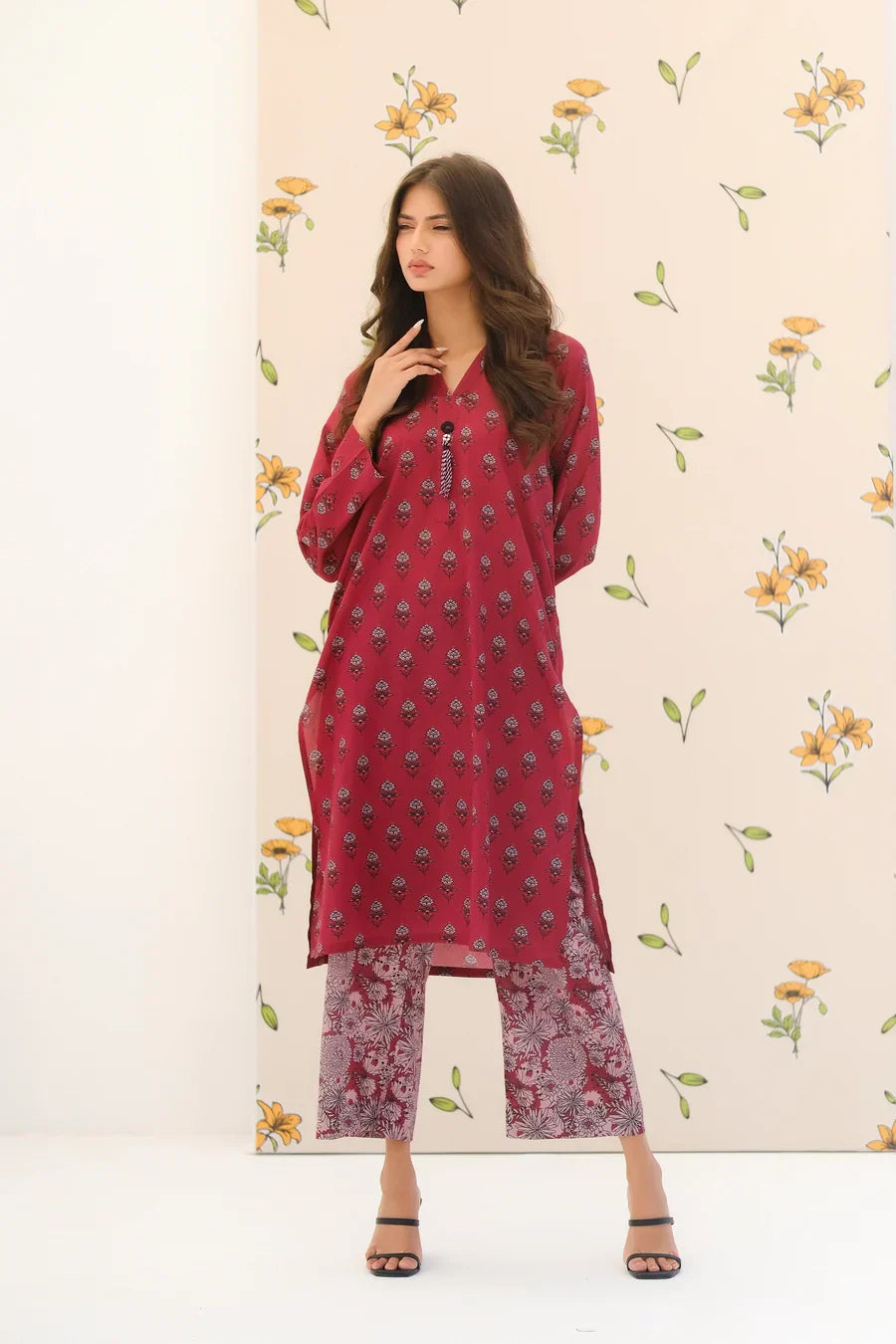 Dhaga Women Pret Printed 2 Piece Lawn Matching Separate FW24DSP0028 - Summer Collection