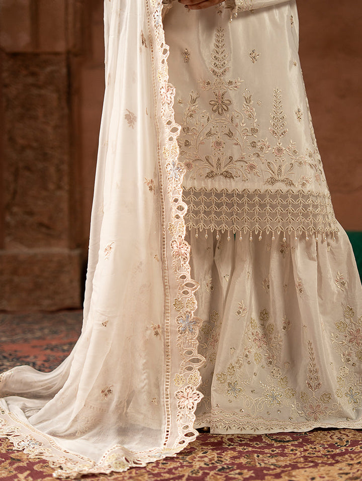 Zebtan Women Unstitched Embroidered Raw Silk 3 Piece Suit ZQ-06 Festive Collection