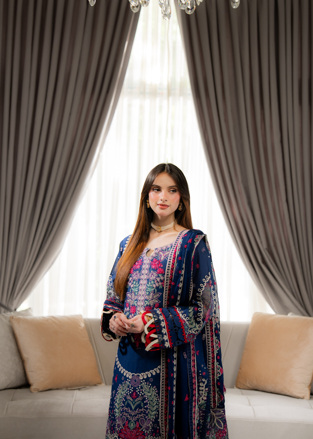 Aria By Meerak RTW Embroidered Lawn 3 Piece Suit Niva Festive Collection