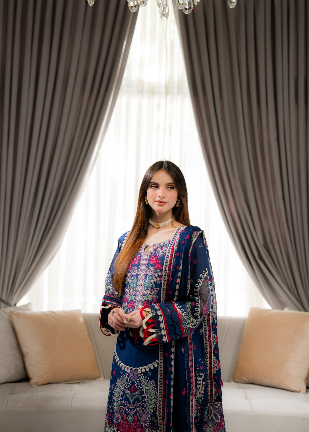 Aria By Meerak RTW Embroidered Lawn 3 Piece Suit Niva Festive Collection