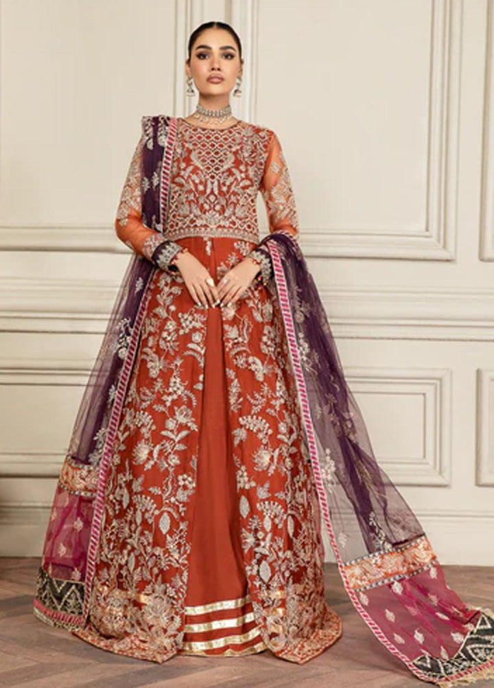 Mehroze By Zarif Embroidered  Suits Unstitched 3 Piece ZR25UF ZMF 02 AMBER - Luxury Collection