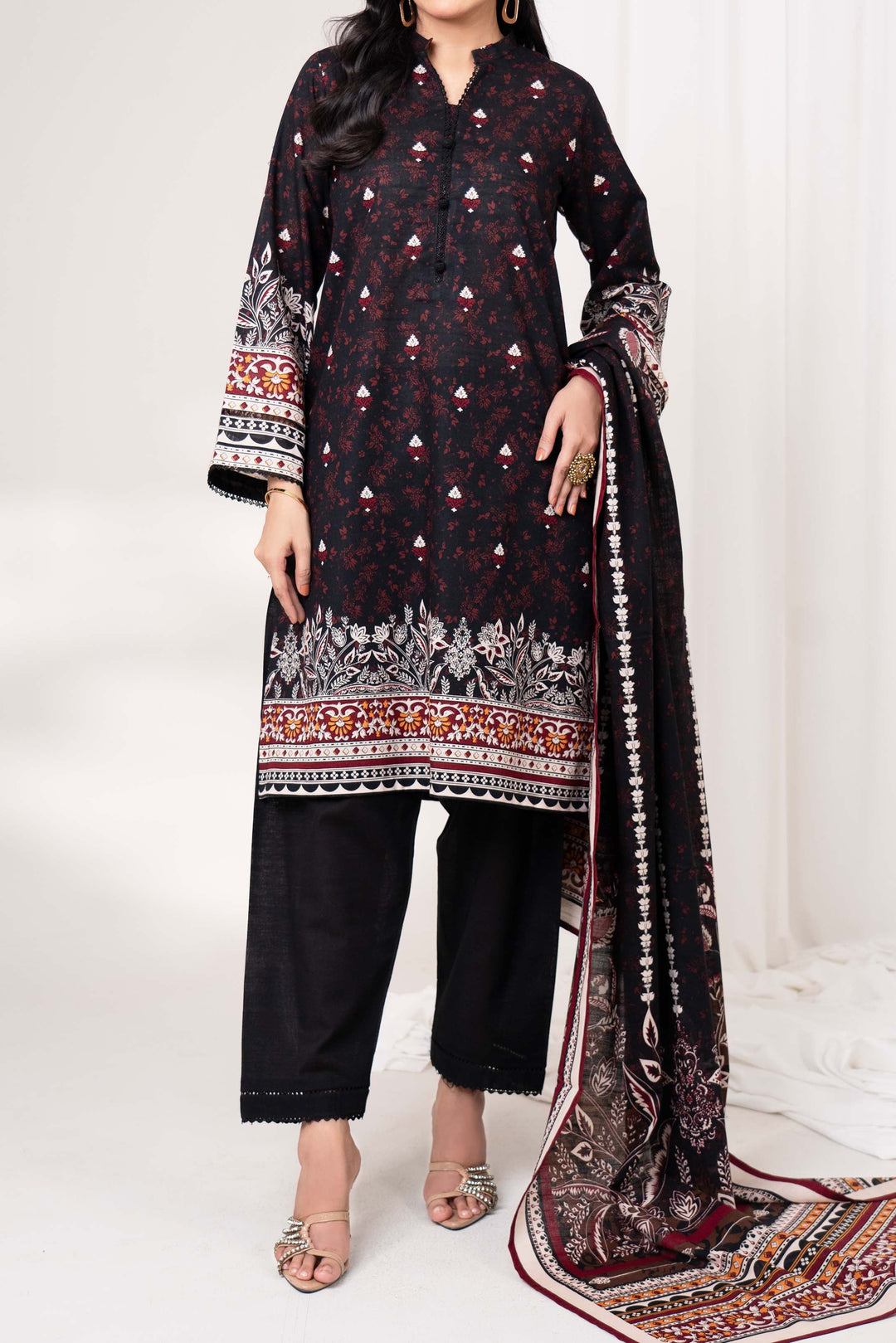 Narmin by Narkin's Unstitched Printed Khaddar 3 Piece Suit NN26UK NUWKDP-3174 - Casual Collection
