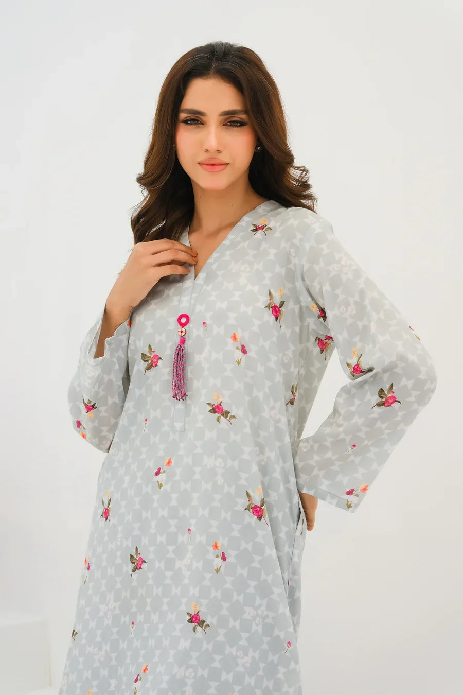 Dhaga Women Pret Printed 2 Piece Lawn Matching Separate FW24DSP0029 - Summer Collection