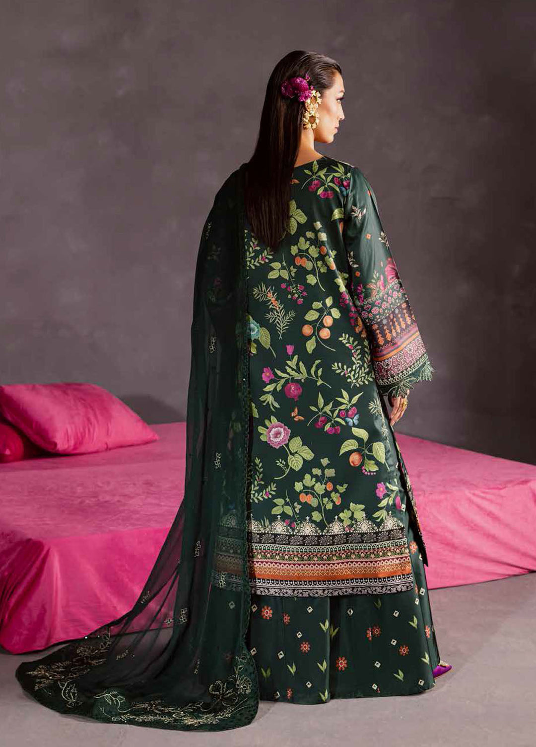 The Silk by Nureh Embroidered Silk Suits Unstitched 3 Piece NU25SU S-29 - Festive Collection