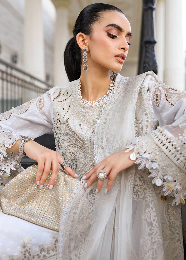 Maria B Unstitched Embroidered Lawn 3 Piece Suit MB26ULE D1 - Eid Collection