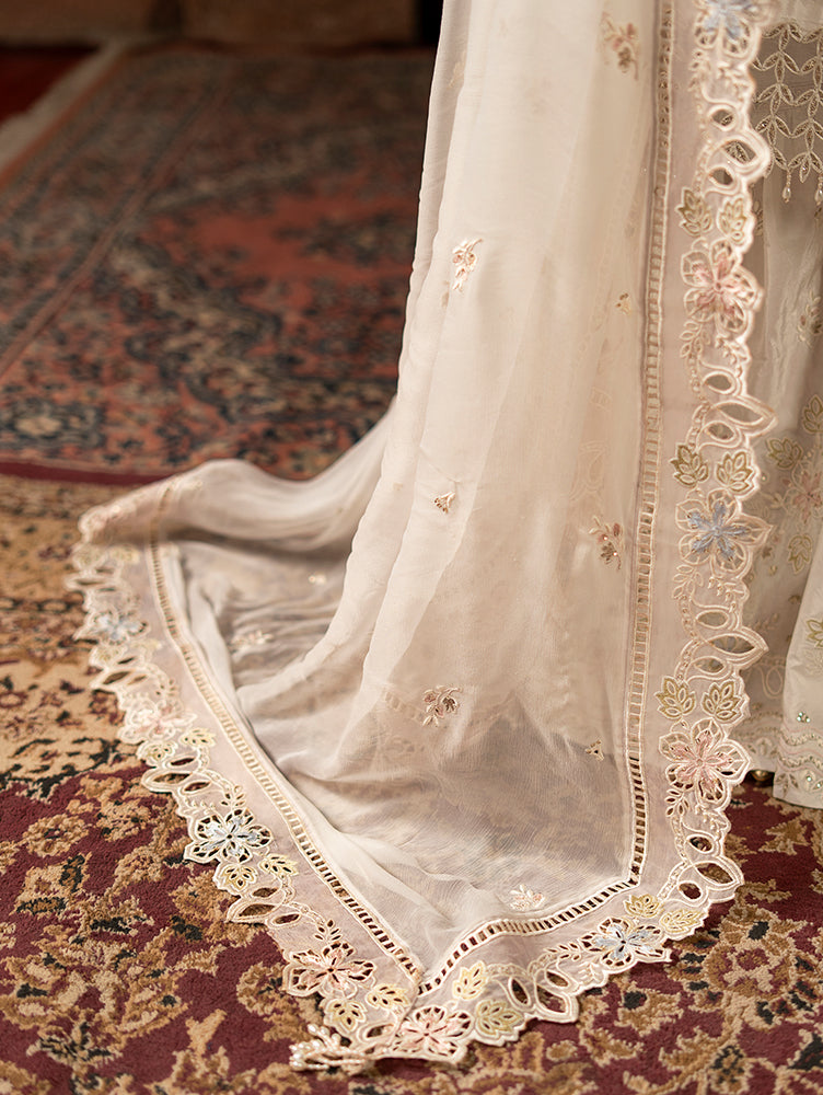 Zebtan Women Unstitched Embroidered Raw Silk 3 Piece Suit ZQ-06 Festive Collection
