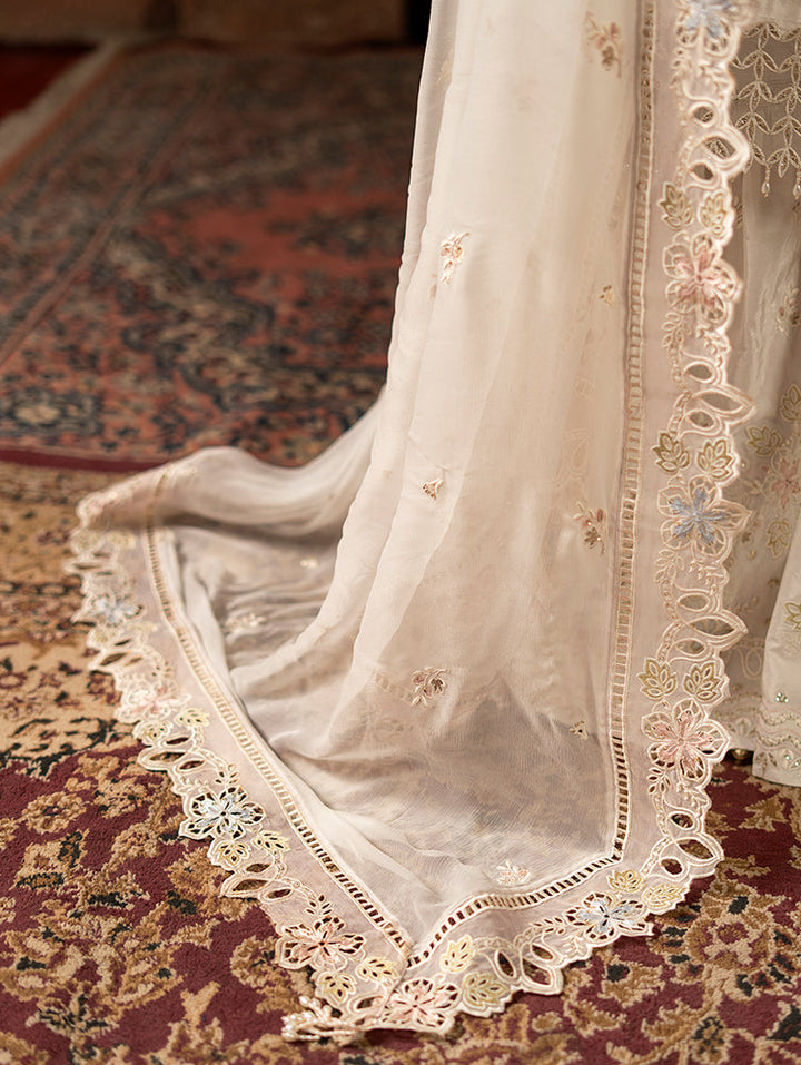 Zebtan Women Unstitched Embroidered Raw Silk 3 Piece Suit ZQ-06 Festive Collection