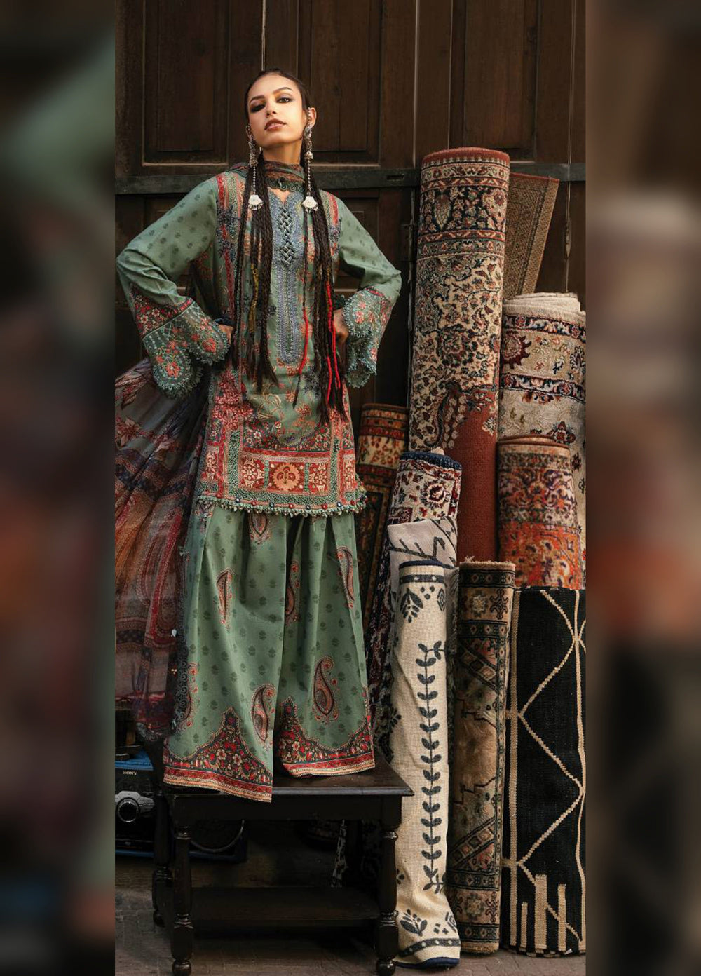 M Prints by Maria B Unstitched Printed Cambric 3 Piece Suit MB26UPC 2A - Casual Collection