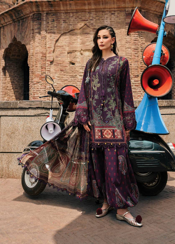 M Prints by Maria B Unstitched Printed Cambric 3 Piece Suit MB26UPC 2B - Casual Collection