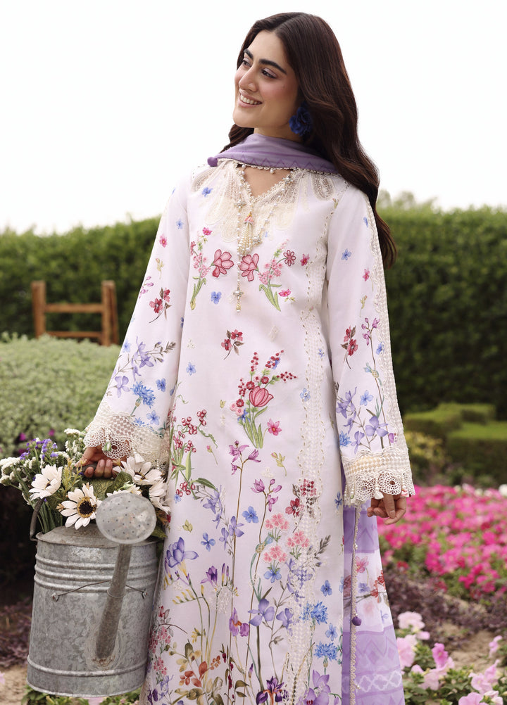 Sardinia Unstitched Embroidered Lawn 3 Piece Suit SRD26ULE Lavender Clouds 1701 - Eid Collection
