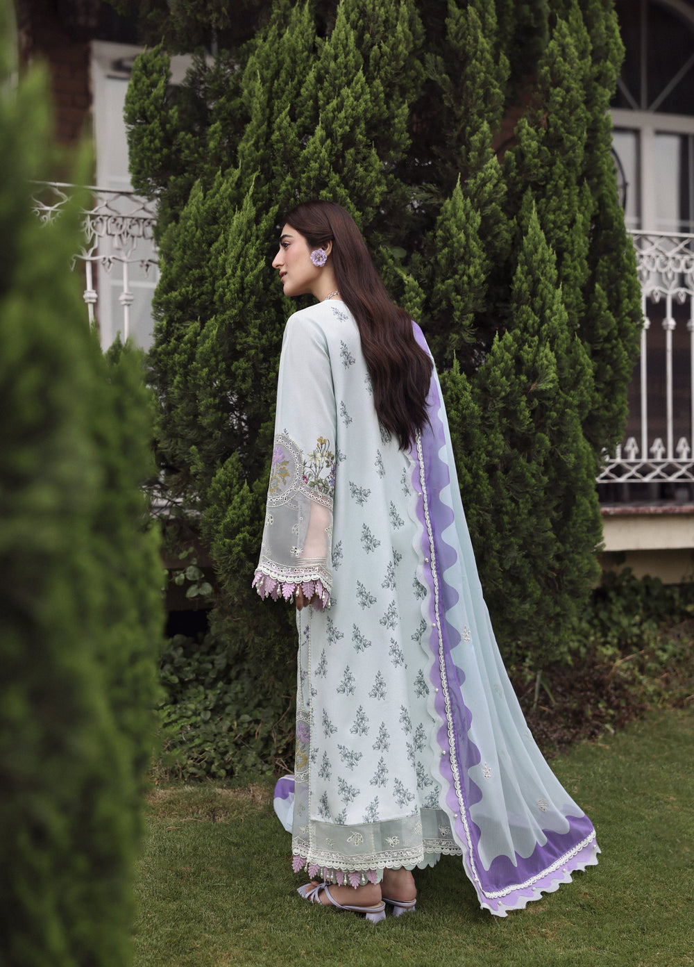 Sardinia Unstitched Embroidered Lawn 3 Piece Suit SRD26ULE Misty Morning 1702 - Eid Collection