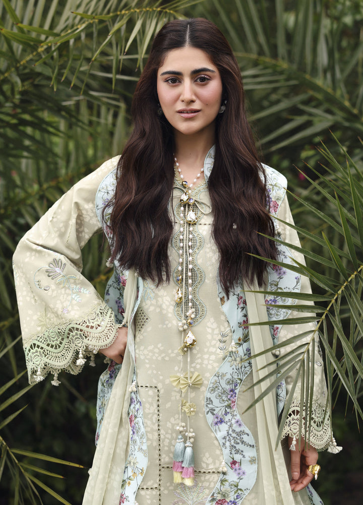 Sardinia Unstitched Embroidered Lawn 3 Piece Suit SRD26ULE Monsoon Sage Design# 1707 - Eid Collection