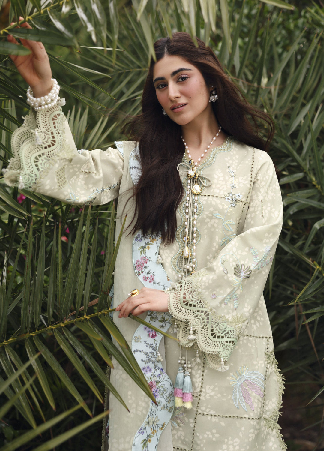 Sardinia Unstitched Embroidered Lawn 3 Piece Suit SRD26ULE Monsoon Sage Design# 1707 - Eid Collection