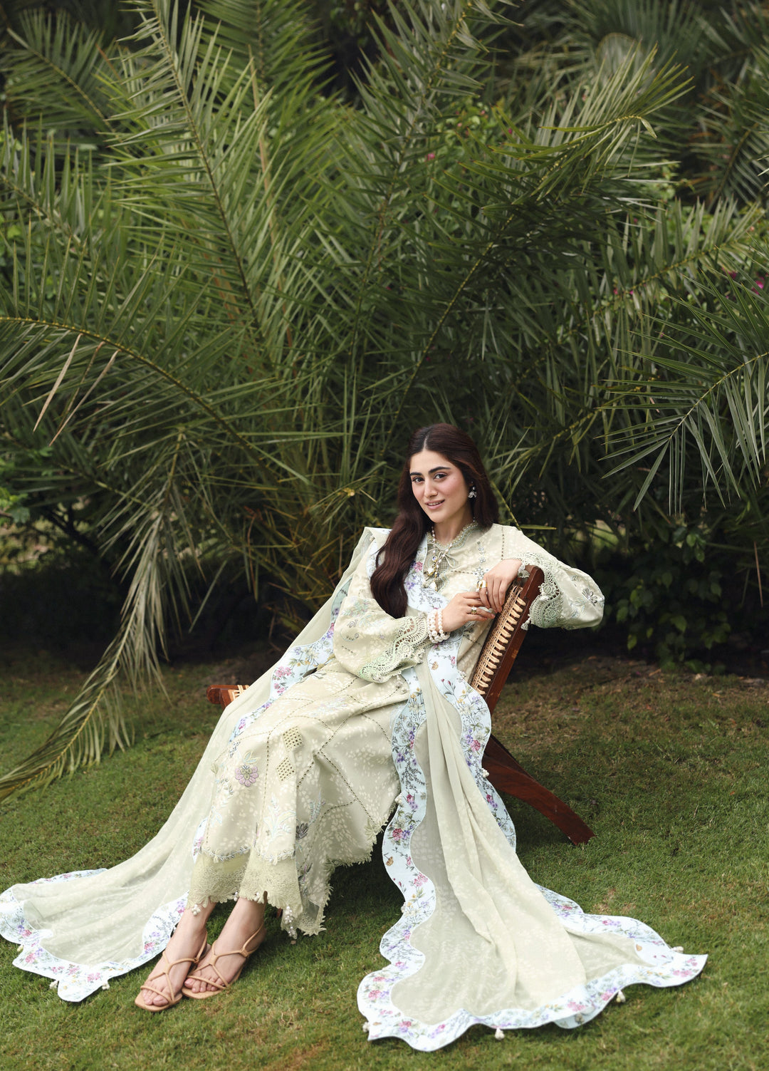 Sardinia Unstitched Embroidered Lawn 3 Piece Suit SRD26ULE Monsoon Sage Design# 1707 - Eid Collection