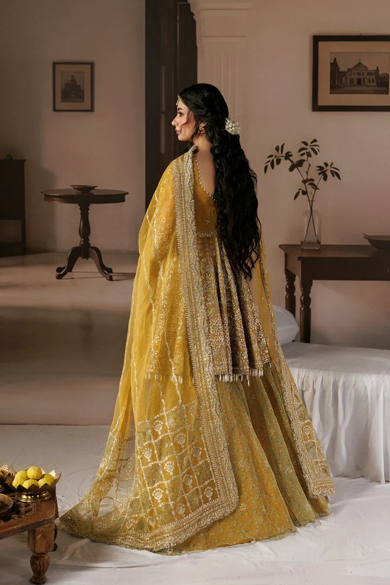 Shehnai by Afrozeh Unstitched Hand work Organza 3 Piece Suit AF26USW Aylin AFR-0159 - Wedding Collection