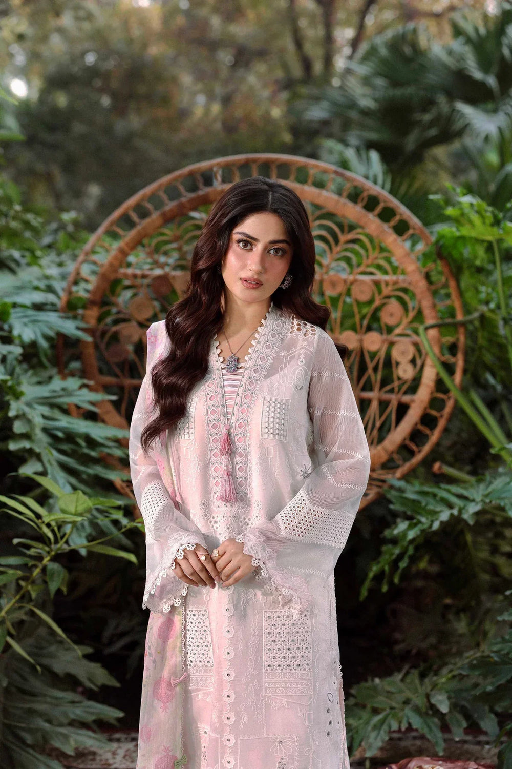 Sable Vogue Unstitched Embroidered Swiss Voile 3 Piece Suit SV26UL SL-03-26 - Summer Collection