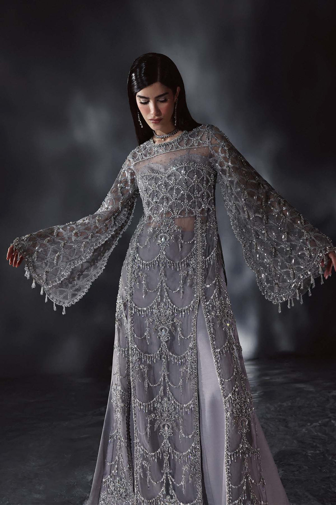 Chateau DE Lumiere by Enzo RTW Hand work Organza 3 Piece Suit RAFFINEE Wedding Collection