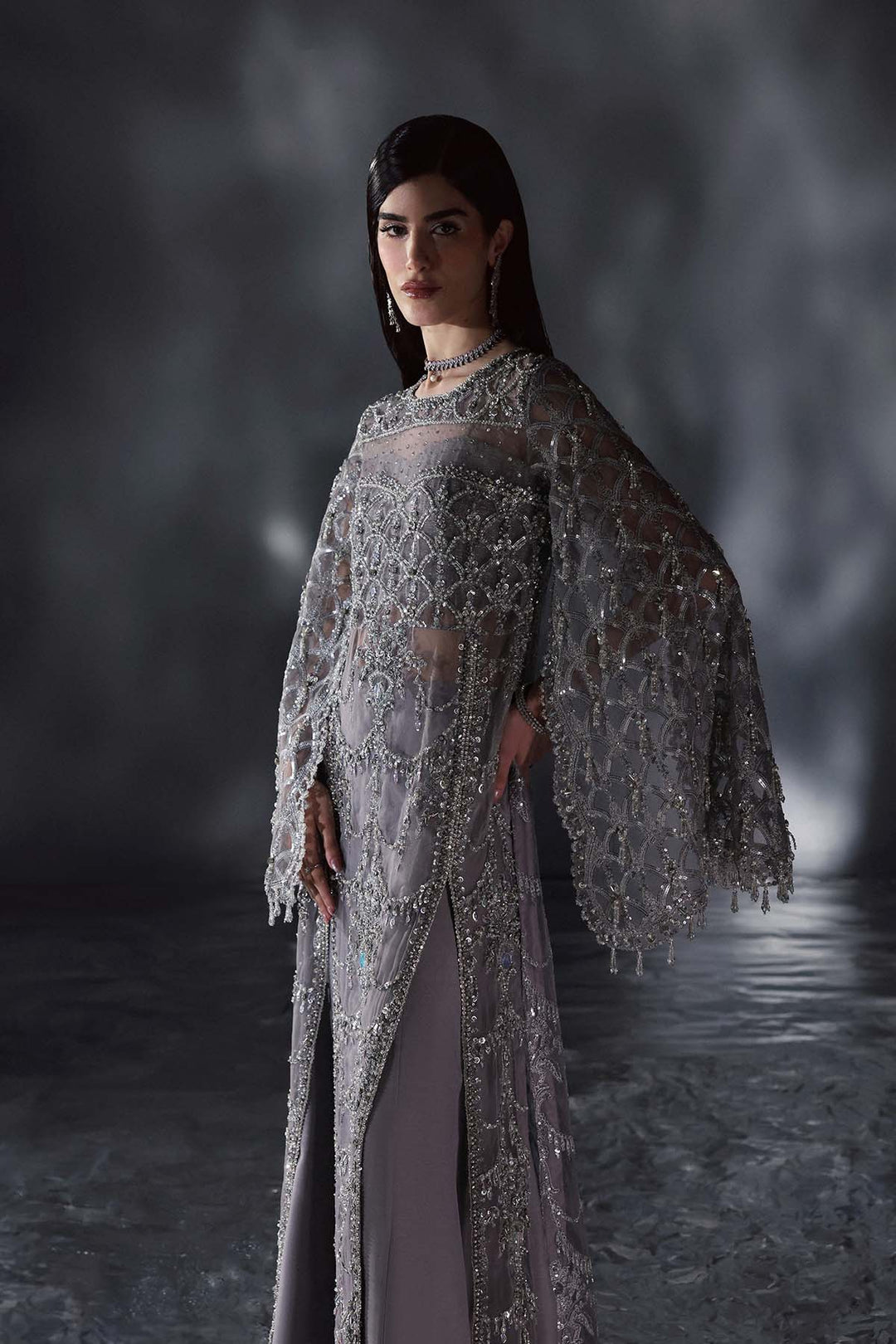 Chateau DE Lumiere by Enzo RTW Hand work Organza 3 Piece Suit RAFFINEE Wedding Collection
