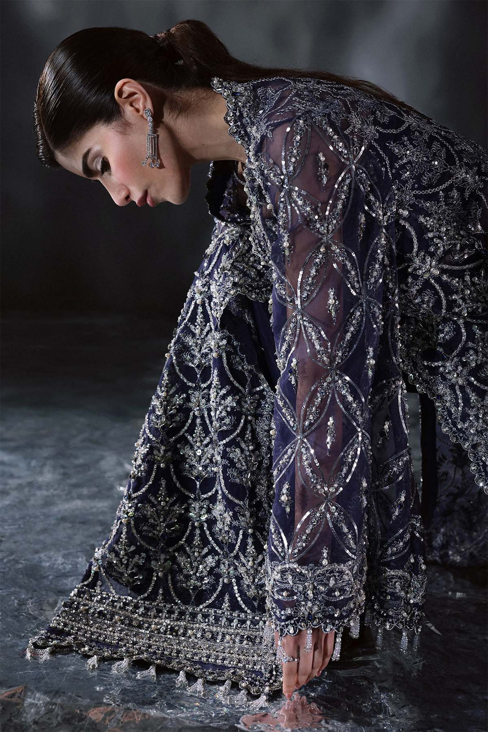 Chateau DE Lumiere by Enzo RTW Hand work Organza 3 Piece Suit FIERTE Wedding Collection