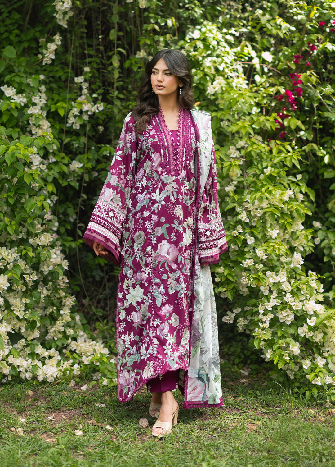 Bridgerton by Elaf Unstitched Printed Lawn 3 Piece Suit EL26ULB EPB-4B - Summer Collection