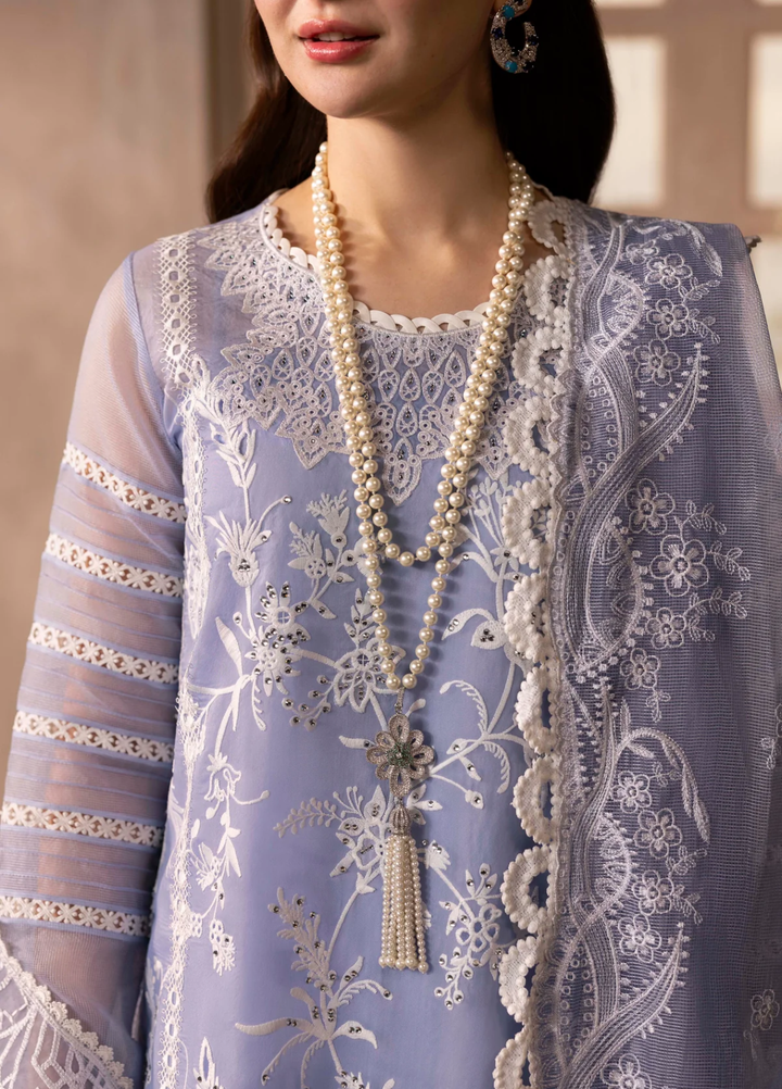 Sable Vogue Unstitched Embroidered Organza 3 Piece Suit SV26UL SL-04-25 - Summer Collection