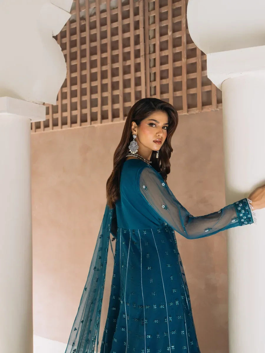 Salitex Unstitched Embroidered Chiffon 3 Piece Suit SUNS8CH524 Festive Collection