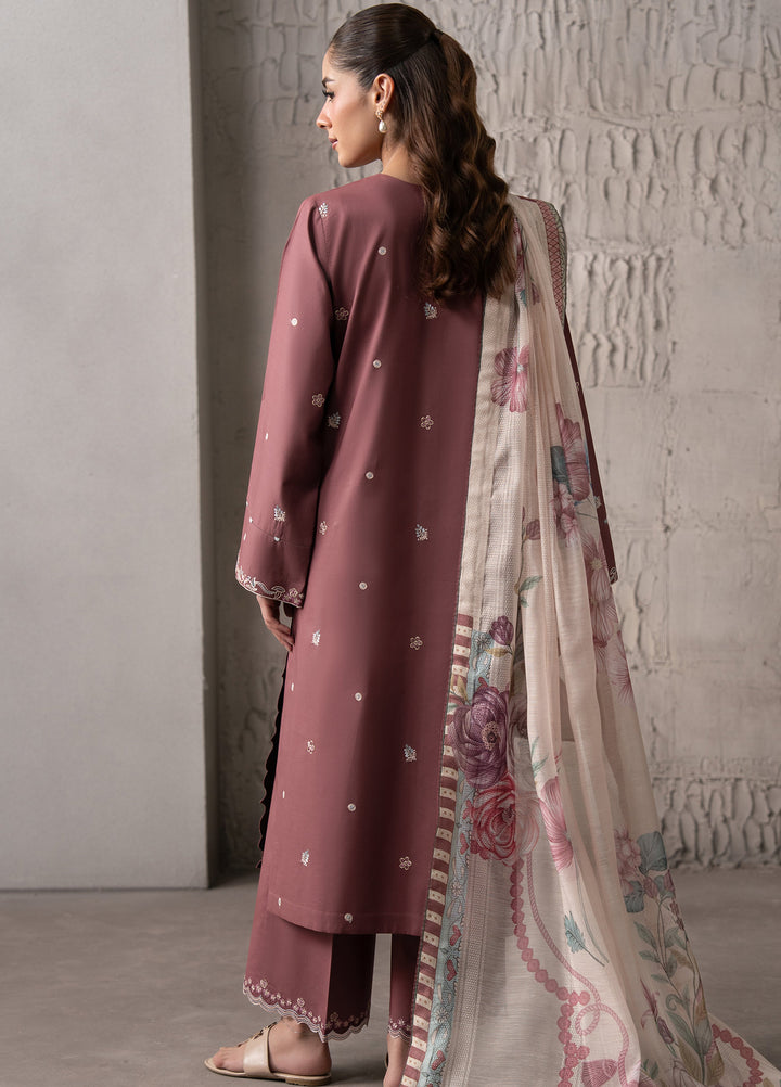 Selure by Seran Women Unstitched Embroidered Lawn 3 Piece Suit SN26ULS Roselle D-05 - Casual Collection