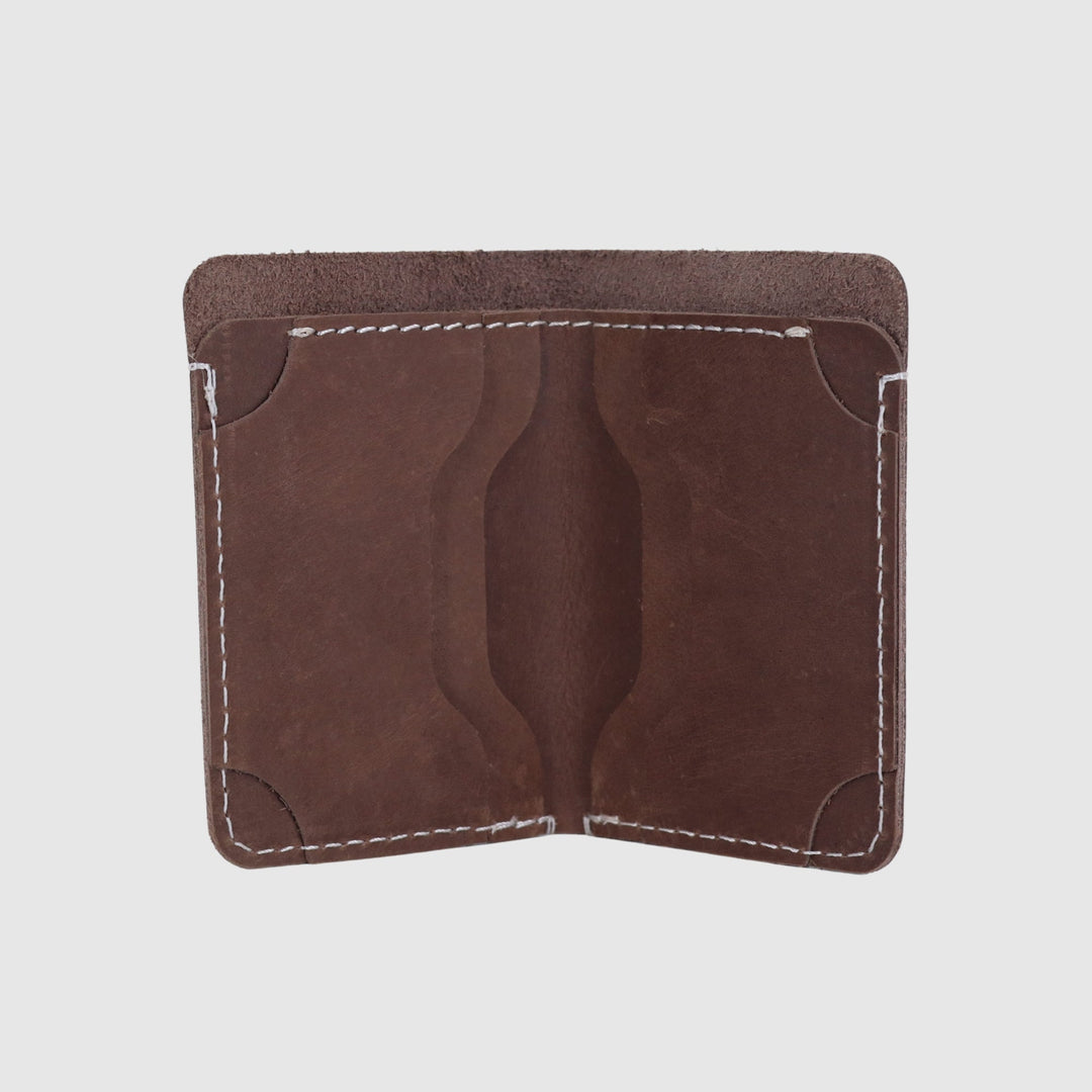 Lafanzo Unisex Leather LO Mini Fold Wallet Classic Brown - Accessories Collection