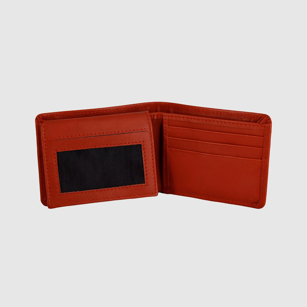 Lafanzo Unisex Leather LO Prime Fold Wallet Ruby Red - Accessories Collection