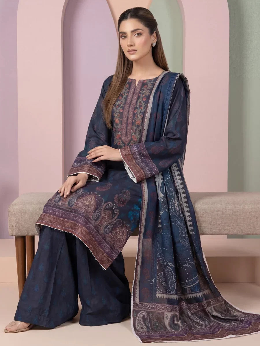 Salitex Women Unstitched Printed Lawn 3 Piece Suit SSW8U3P439 Casual Collection