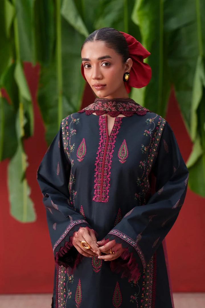 Laanem by Saira Rizwan Unstitched Embroidered Lawn 3 Piece Suit SR26ULL AZAI-A - Summer Collection