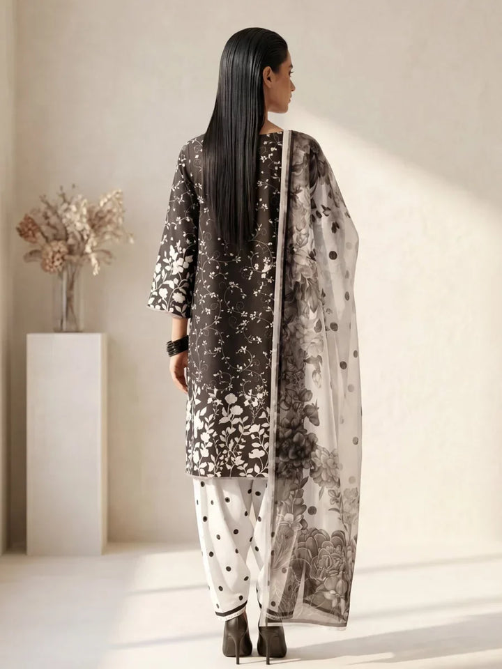 Salitex Unstitched Printed Lawn Silk 3 Piece Suit SUNS7ASI416 Casual Collection
