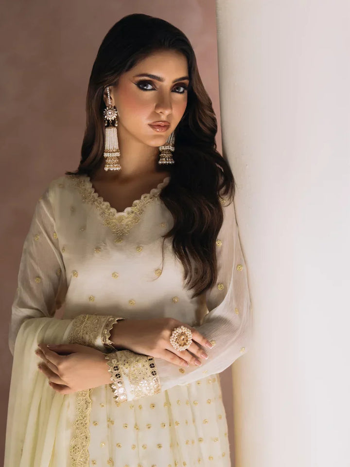 Salitex Unstitched Embroidered Chiffon 3 Piece Suit SUNS8CH504 Festive Collection