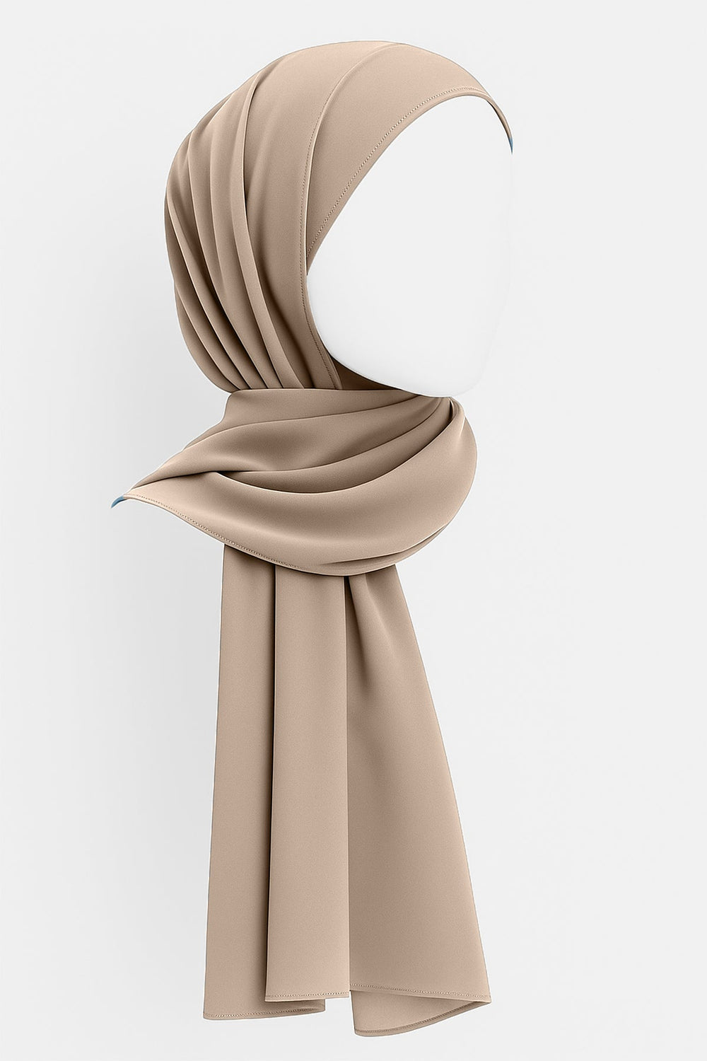 Divinely Crafted Chiffon Solids Hijab 1 Piece Beige HJ-CHF-015 - Summer Collection