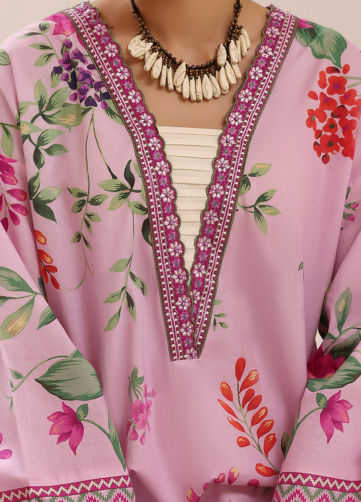 Riley Women RTW Embroidered Lawn 2 Piece Suit RL26RL Pink Charm - Casual Collection
