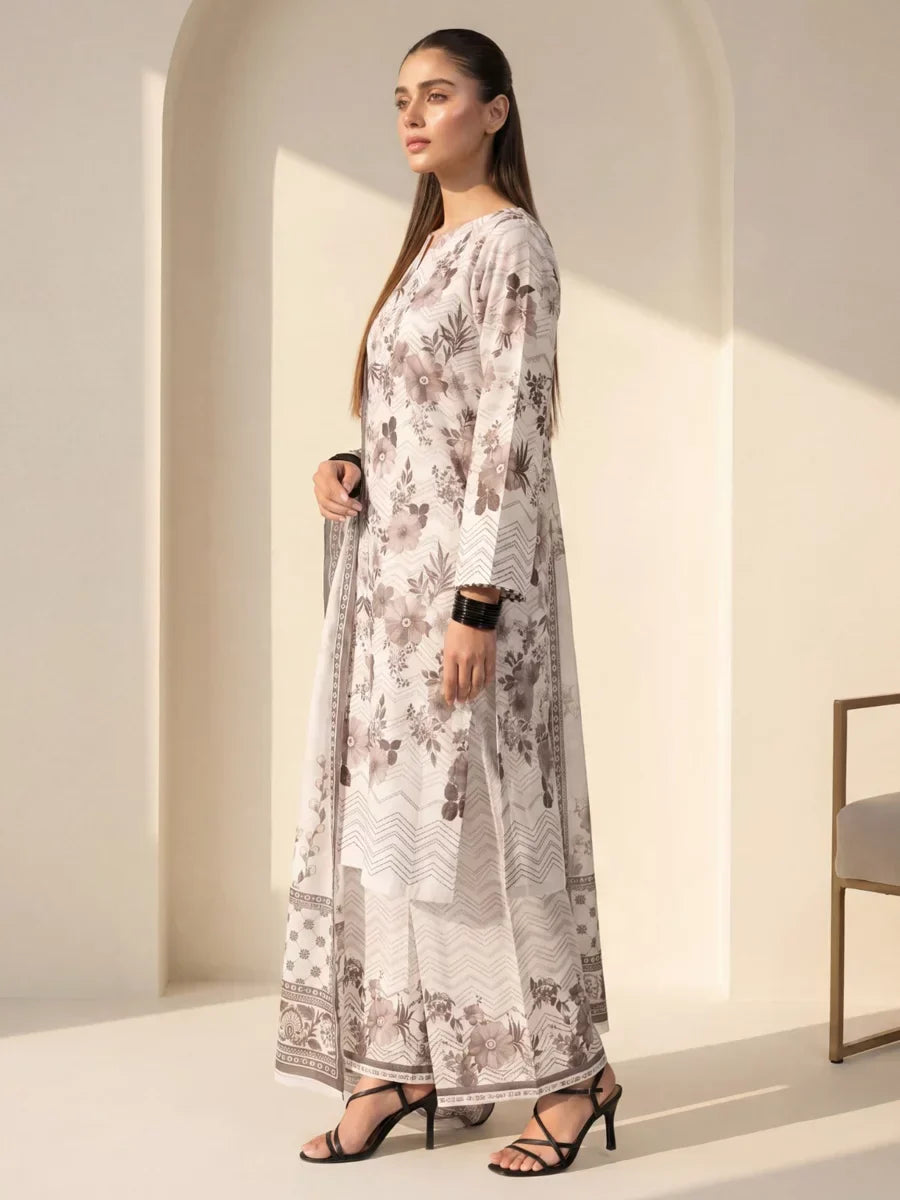 Salitex Unstitched Printed Lawn Silk 3 Piece Suit SUNS7ASI418 Casual Collection