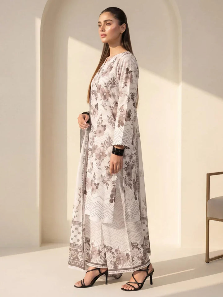Salitex Unstitched Printed Lawn Silk 3 Piece Suit SUNS7ASI418 Casual Collection