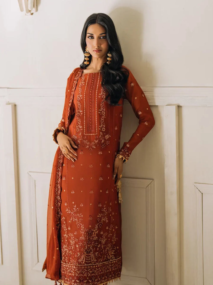 Salitex Unstitched Embroidered Chiffon 3 Piece Suit SUNS8CH515 Festive Collection
