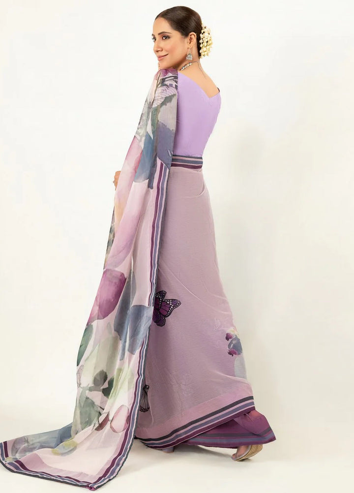 Imran Aftab RTW Printed Chiffon Saree Suit IASC 04 - Festive Collection
