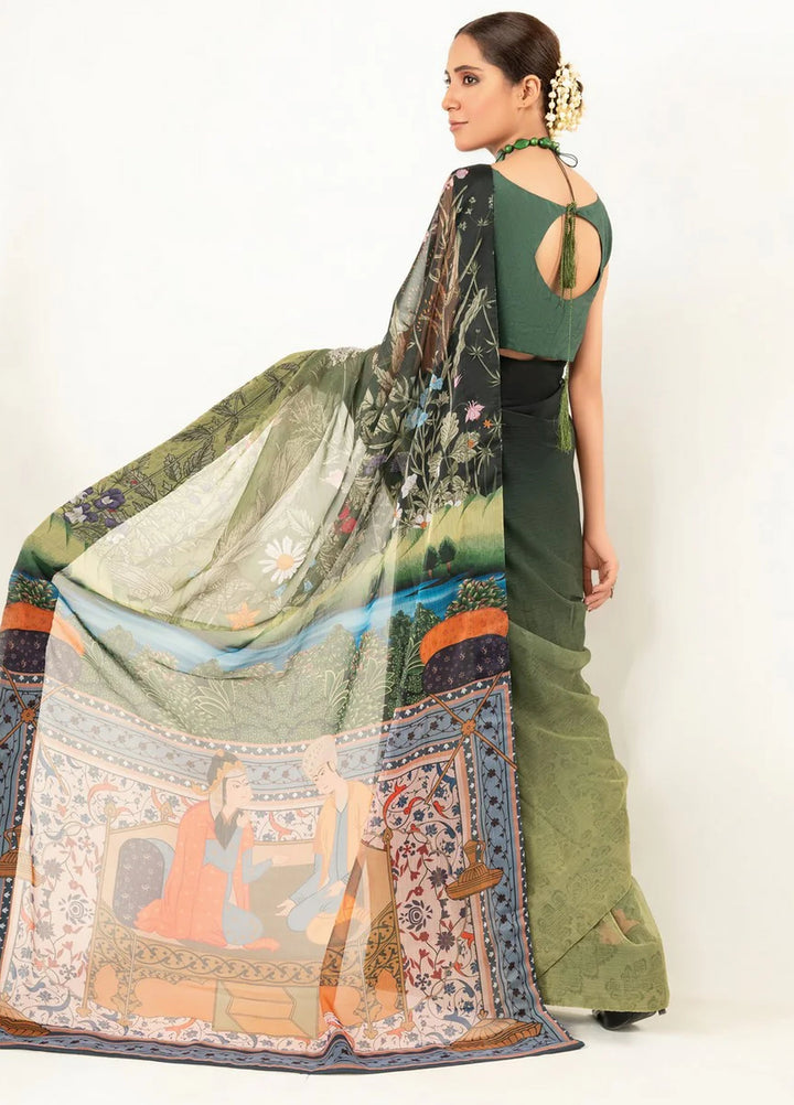 Imran Aftab RTW Printed Chiffon 3 Piece Suit IASC 06 - Festive Collection