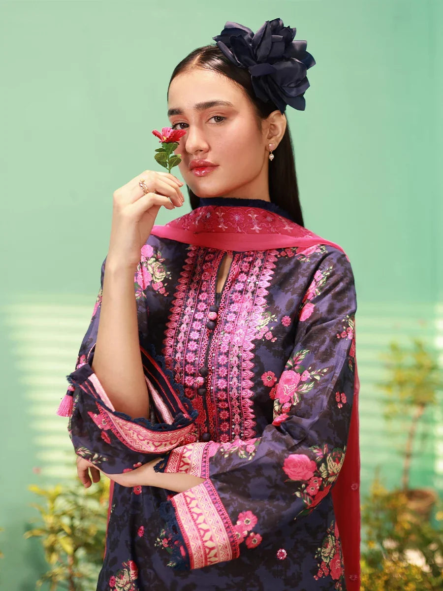 Salitex Women Embroidered Lawn 3 Piece Suit SUNS24AIZ014 - Summer Collection