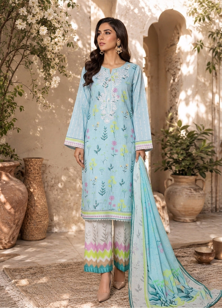 Daily Wear by HZ Textiles RTW Embroidered Lawn 3 Piece Suit HZ26PDW CPE-3P-050 - Casual Collection