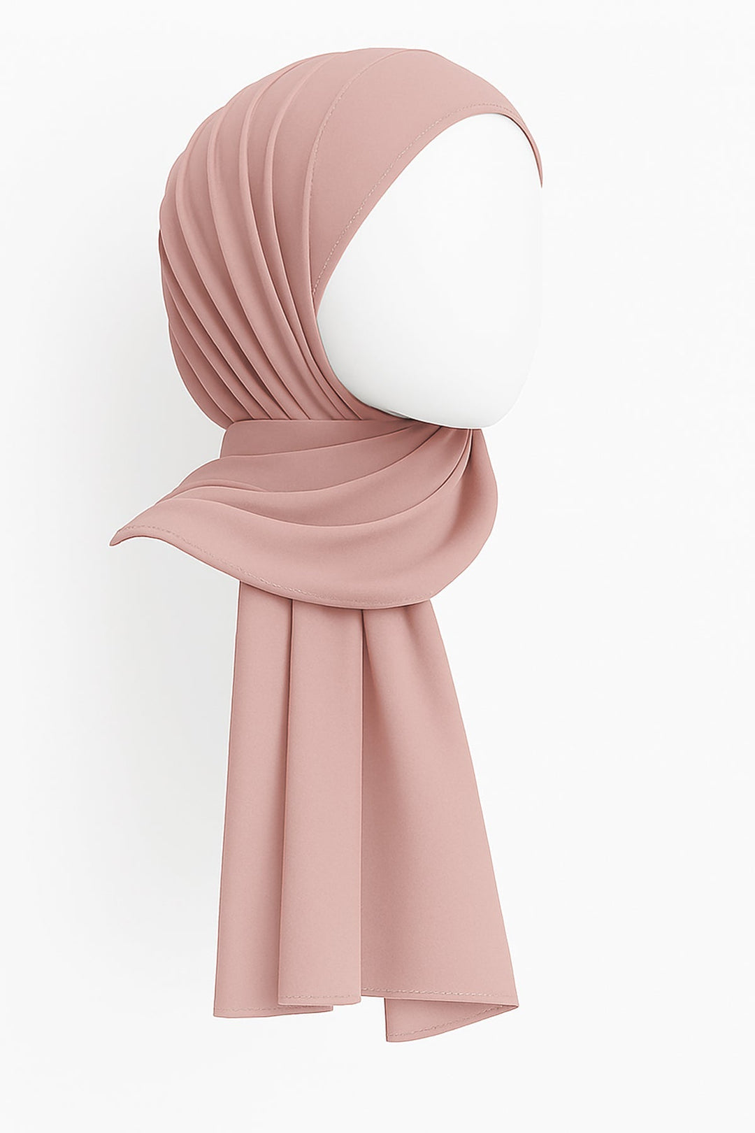 Divinely Crafted Chiffon Solids Hijab 1 Piece Pink HJ-CHF-014 - Summer Collection