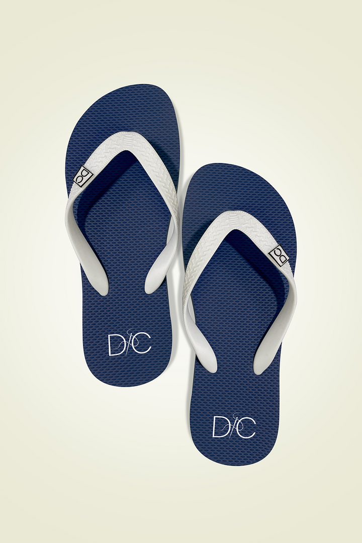 Divinely Crafted Women Flip Flops Navy Blue WFF-1225-NB - Summer Collection
